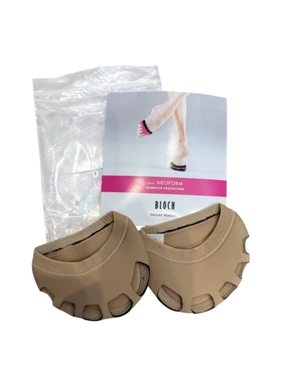 Bloch Neoform Foot Undeez Nude Dance Paws S0642L Large